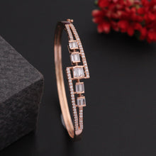 Load image into Gallery viewer, Rose Gold Plated CZ Stone Bracelet
