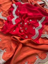 Load image into Gallery viewer, Pure Cosmo Silk Saree with Crepe Silk Blouse
