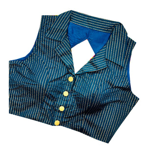 Stylish Shirt Collar Readymade Blouse