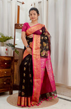 Load image into Gallery viewer, Partywear Pure Muslin Banarasi Saree
