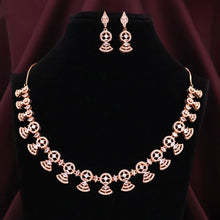Load image into Gallery viewer, Rose Gold AD Stone Neckpiece
