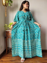 Load image into Gallery viewer, Readymade Cotton Kaftan with Hand Block Print
