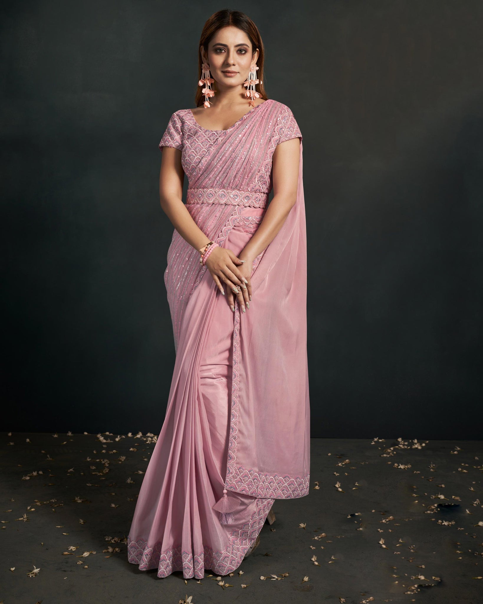 Serene Silk Baby Pink Banarasi Satin Silk Saree with Rich Wine Blouse Piece  Price in India - Buy Serene Silk Baby Pink Banarasi Satin Silk Saree with  Rich Wine Blouse Piece online