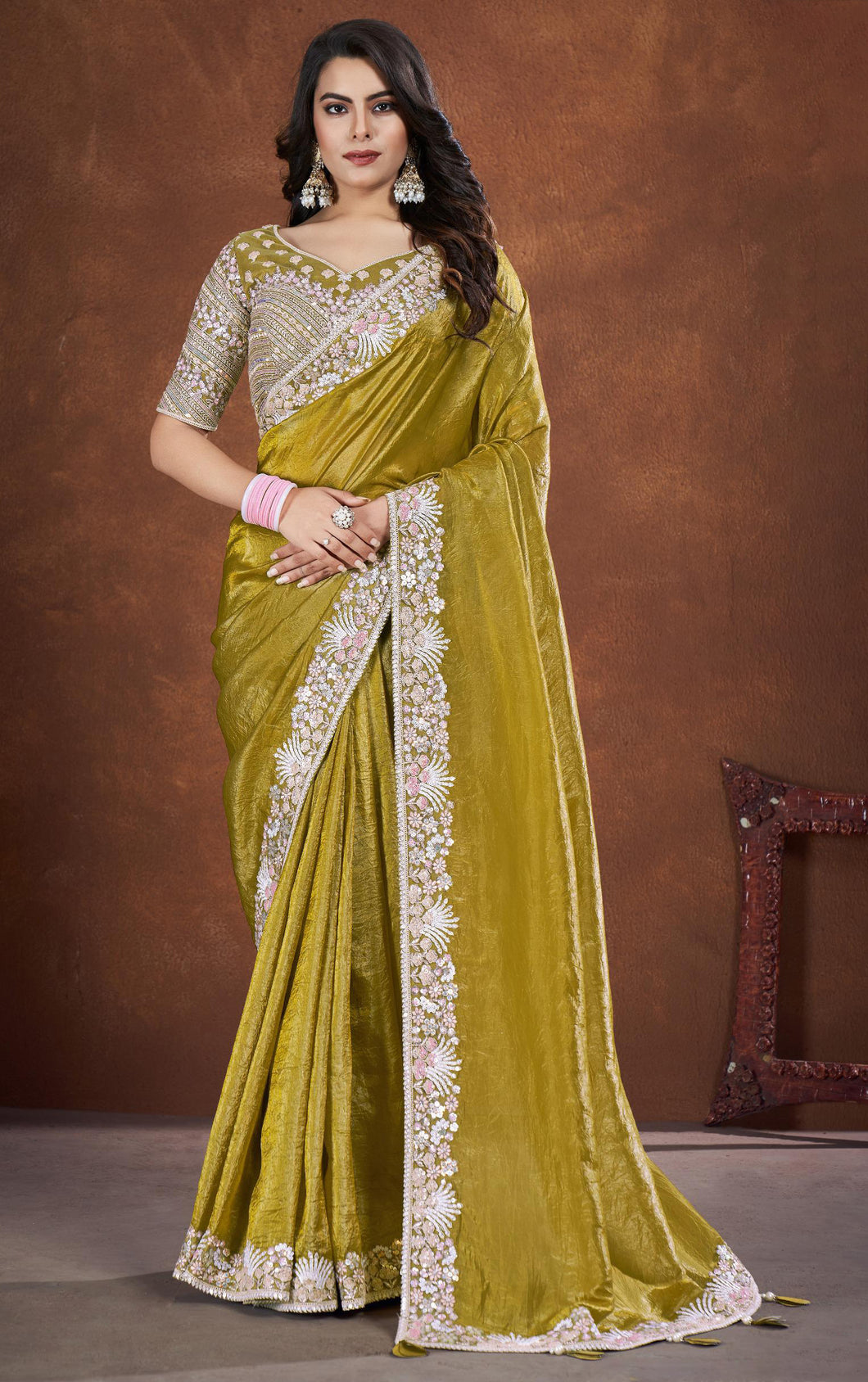 Banarasi Crush Silk Ready to Wear Saree