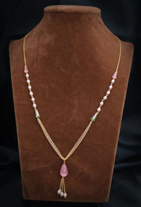 Two Toned Crystal Beads Chain