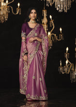 Load image into Gallery viewer, Pure Soft Dola Silk Saree with Contrast Blouse
