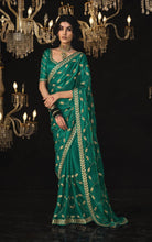 Load image into Gallery viewer, Designer Pure Soft Dola Silk Saree with Blouse
