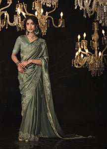 Designer Pure Soft Dola Silk Saree with Blouse