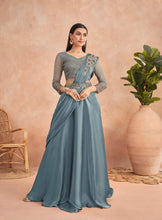 Load image into Gallery viewer, Designer Ready to Wear Fancy Satin Saree
