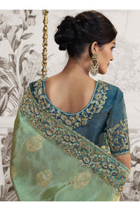 Fancy Saree with Zari Embroidery work