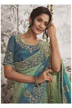 Load image into Gallery viewer, Fancy Saree with Zari Embroidery work
