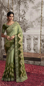 Soft Fancy Saree with Contrast Blouse