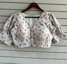Load image into Gallery viewer, Floral Printed Cotton Hakoba Readymade Blouse

