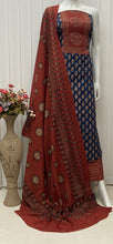 Load image into Gallery viewer, Unstitched Pure Cotton Salwar Material with Ajrakh Print

