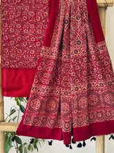 Load image into Gallery viewer, Pure Cotton  Satin Ajrakh Printed Salwar Material
