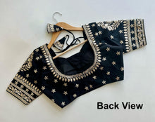 Load image into Gallery viewer, Embroidered Readymade Blouse in Vichitra Silk Material
