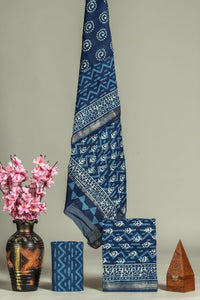 Pure Maheshwari Silk Salwar Material with Maheshwari Silk Dupatta