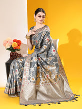Load image into Gallery viewer, Partywear Tussar Silk Saree
