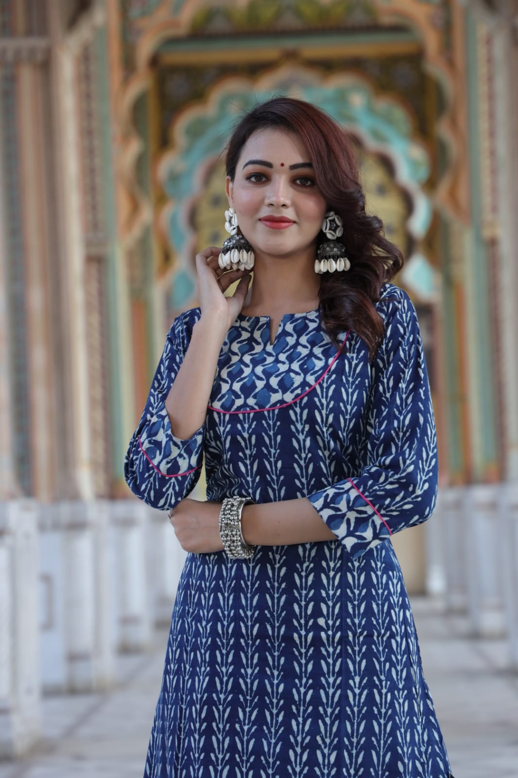 Blue Hills Retro Skirt vol 1 Fancy Buy wholesale designer Kurti with bottom  in India, this catalog fabric is Modal cotton malmal ,