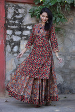Load image into Gallery viewer, Cotton Flared Long Skirt and Kurta
