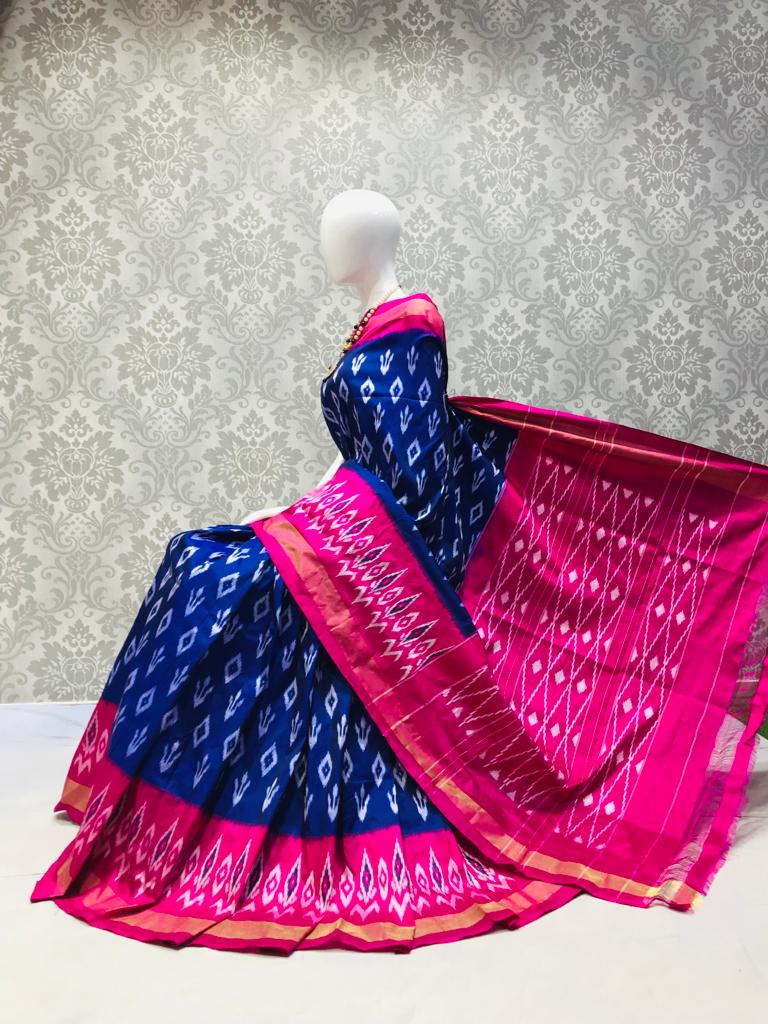 Festive Wear Pochampally Ikkat Silk Sarees, 6.3 m (with blouse piece) at Rs  11000 in Tiruvallur