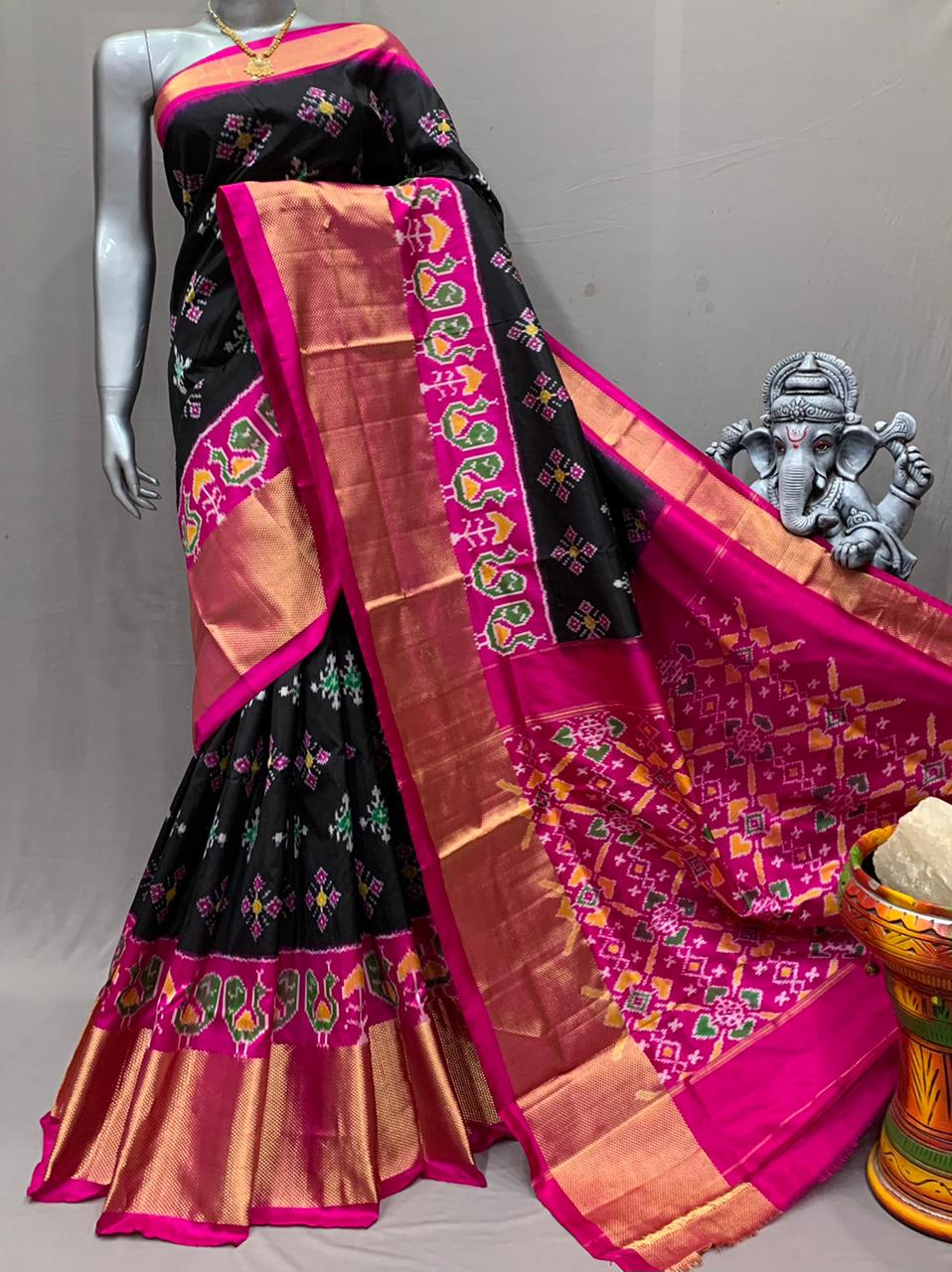 Pochampally Partywear Pure Ikkat Silk Saree – Yes We Shop