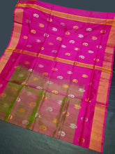 Load image into Gallery viewer, Pure Uppada Pattu Saree With Contrast Blouse

