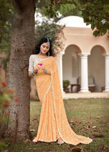 Load image into Gallery viewer, Georgette Saree With Ink Zari Print
