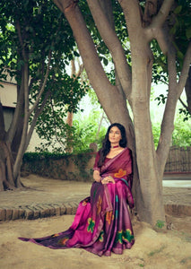 Digital Printed Soft Silk Saree