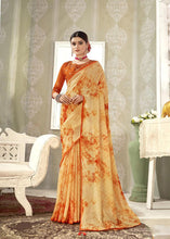 Load image into Gallery viewer, Soft Georgette Saree With Contrast Blouse
