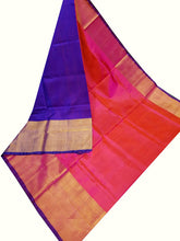 Load image into Gallery viewer, Pure Uppada Silk Saree With Contrast Blouse
