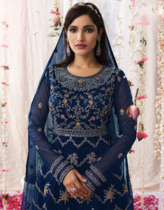 Semi-stitched Net Salwar Suit