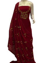 Load image into Gallery viewer, Embroidered Georgette Salwar Material

