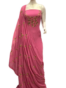 Embroidered Georgette Salwar Material