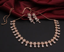 Load image into Gallery viewer, Crystal Stone Necklace with Earrings
