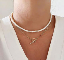 Load image into Gallery viewer, Pearl And Gold Neckpiece
