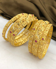Load image into Gallery viewer, Premium Quality One Gram Gold Bangle Set
