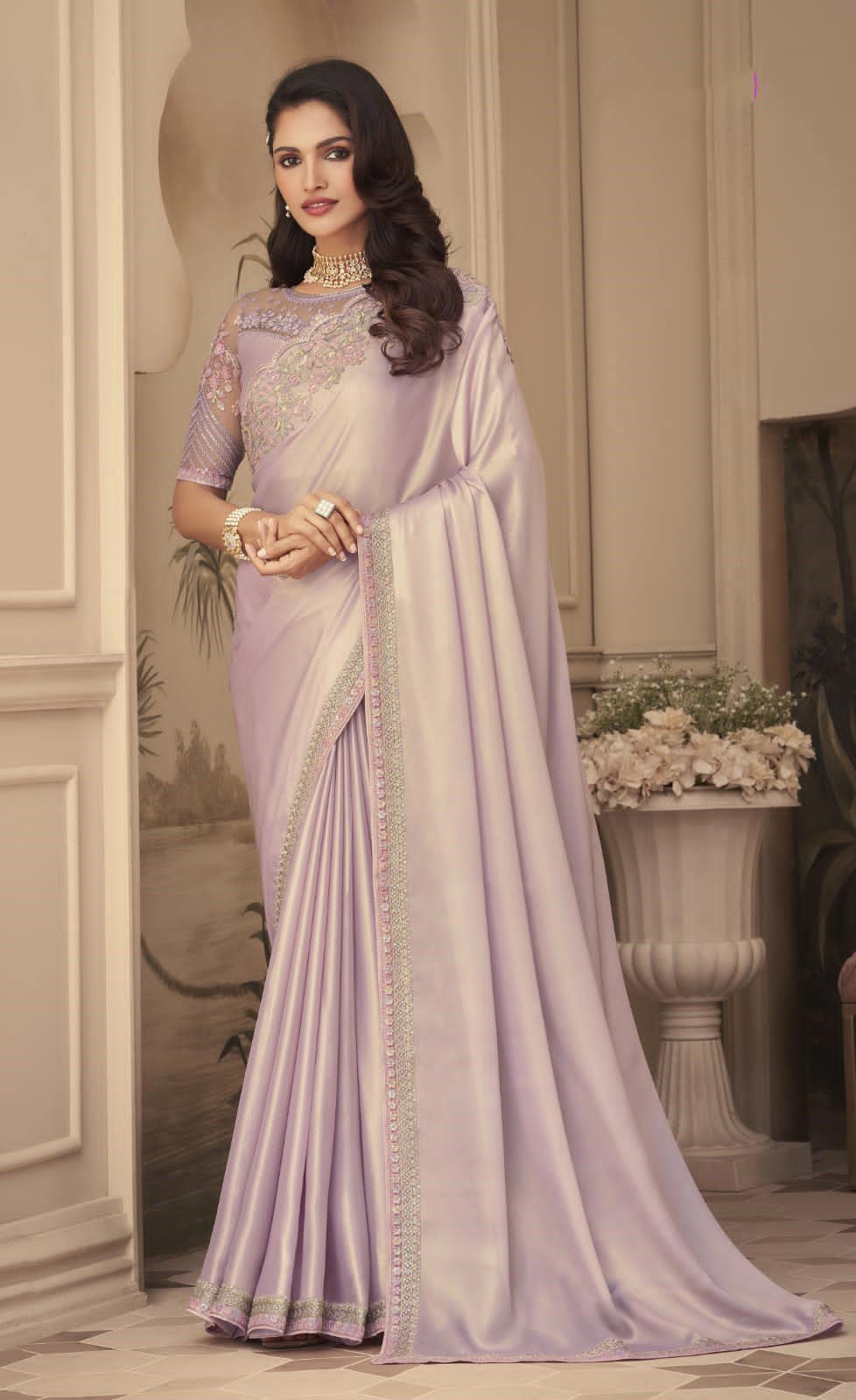 Shimmer Silk Designer Saree