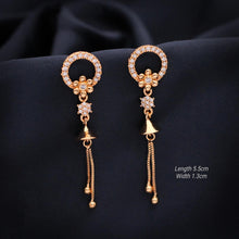 Load image into Gallery viewer, Beautiful Stone Studded Drop-down Earrings
