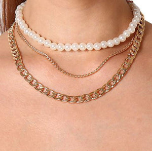 Pearl And Gold Neckpiece