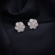 Load image into Gallery viewer, Flower Design Stone Studded Earring
