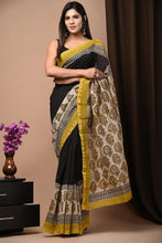Load image into Gallery viewer, Traditional Ajrakh Print And Bagru Print Saree
