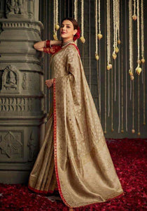 Silk Weaving Saree With Designer Work