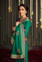Load image into Gallery viewer, Green Silk Weaving Saree With Designer Blouse
