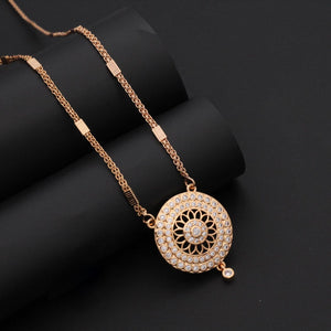 White Stone Studded Long Chain
