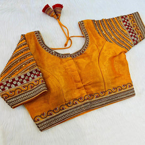South Silk Embroidered Blouse