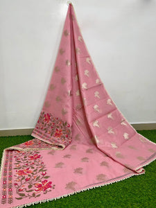 Chiniya Tussar Silk Saree with Embroidery