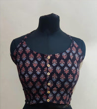Load image into Gallery viewer, Cotton Ajrakh Natural Handblock Printed Blouse
