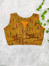 Load image into Gallery viewer, Cotton Ikkat Print Handloom Readymade Blouse
