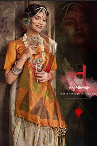 Bangalori Handloom Raw Silk Saree